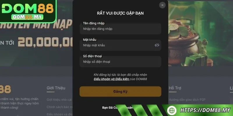 3 bước thiết lập hồ sơ tại thương hiệu giải trí hàng đầu