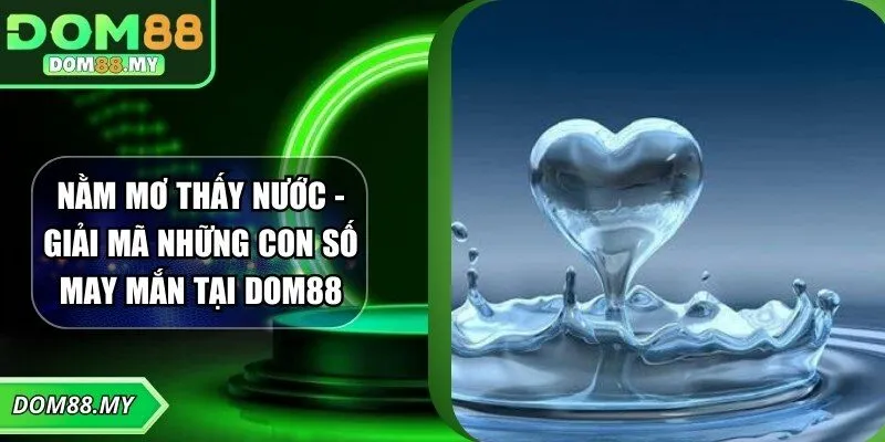 Nằm Mơ Thấy Nước - Giải Mã Những Con Số May Mắn Tại DOM88